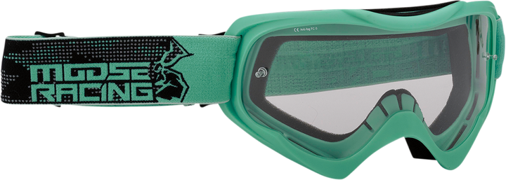 Moose Offroad Qualifier Goggle - Agroid - Mint - Clear Lens 2601-2657