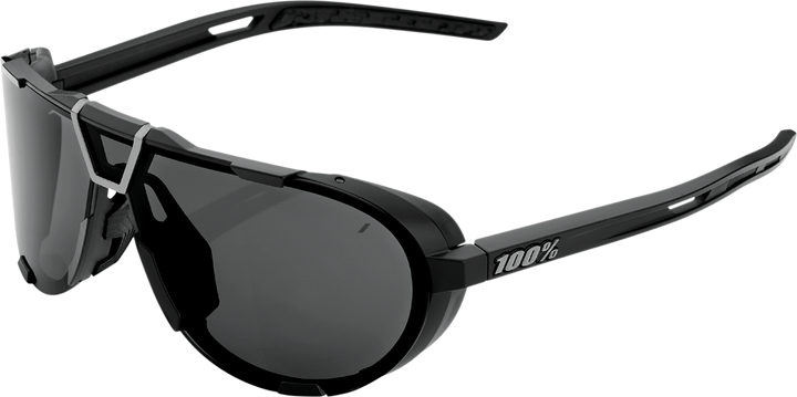 100% Westcraft Sunglasses - Matte Black - Smoke Lens 61046-102-01