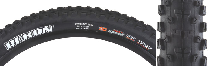 Maxxis Rekon Tire Tubeless, Folding, Black, 3C MaxxSpeed, EXO Casing 29 x 2.25 TB96899100