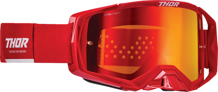 Thor Activate Goggle - Red/White - Iridium Mirror Lens 2601-2792