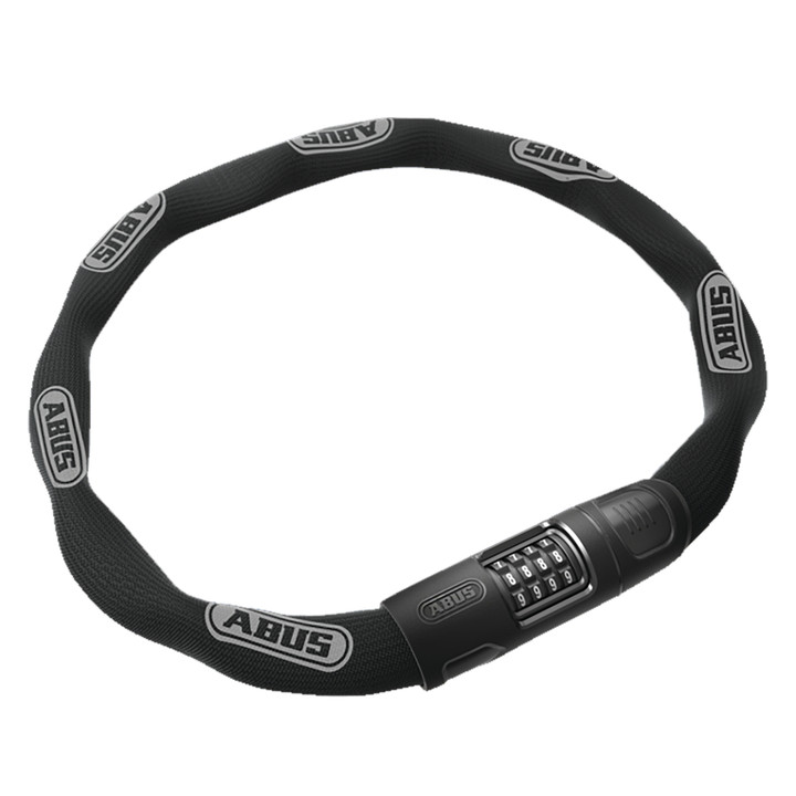 Abus 8808C 8mm Steel Chain Lock Combination, Black, 85cm 61490