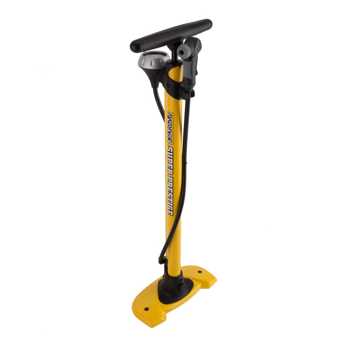 Pedro's Super Prestige Floor Pump - Alloy Steel, 160 PSI, Universal Presta/Schrader 6450510
