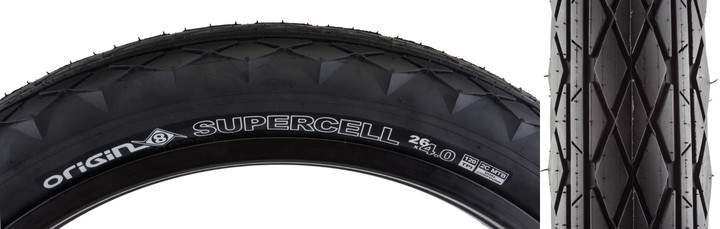 Origin8 Supercell 26"x4.0 Mountain and Fat Bike Tire - Wide, Durable, Smooth Ride 590712
