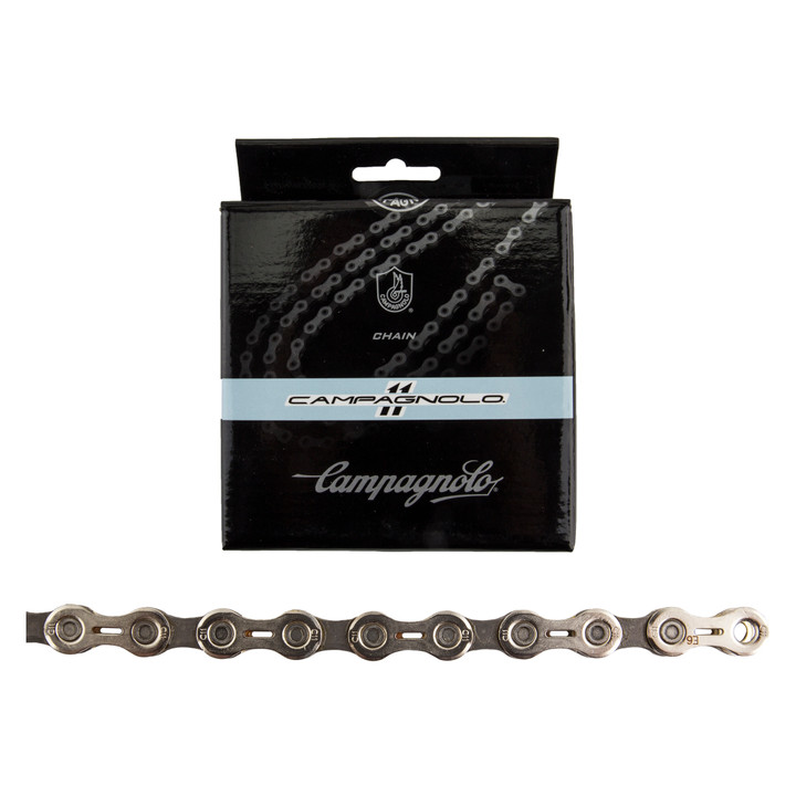 Campagnolo 11-Speed Steel Chain - 114 Links, Silver, Lightweight CN17-1114