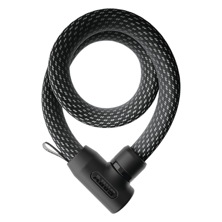 Abus Yarnit 4004K 4mm Steel Chain Lock, 110cm, Key Lock, Black 46878