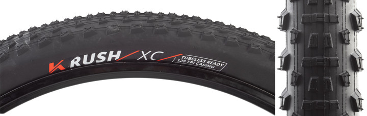 Kenda Rush Pro 29x2.4 Tubeless XC Mountain Bike Tire High-Void Tread 077H5044