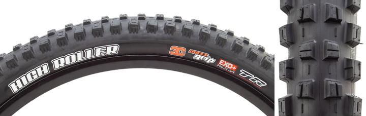 Maxxis High Roller III Mountain Tire 27.5x2.40 Tubeless-Ready, MaxxGrip, EXO+ TB00555100