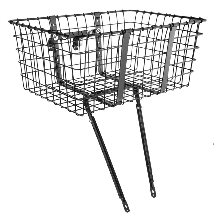 Heavy-Duty Steel Delivery Basket for Cargo and Commuting 21x15x9" 157GB