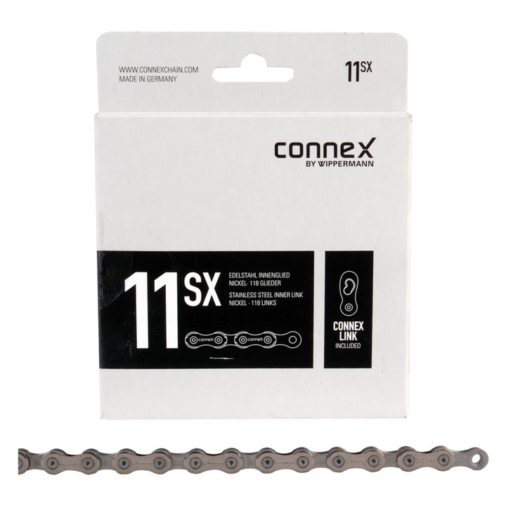Connex 11-Speed Stainless Steel Chain 118 Links Reusable Master Link 2321-11SX-1180