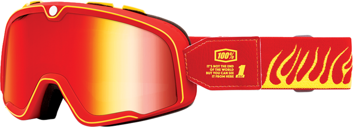 100% Barstow Goggle - Death Spray - Red Mirror Lens 50000-00011