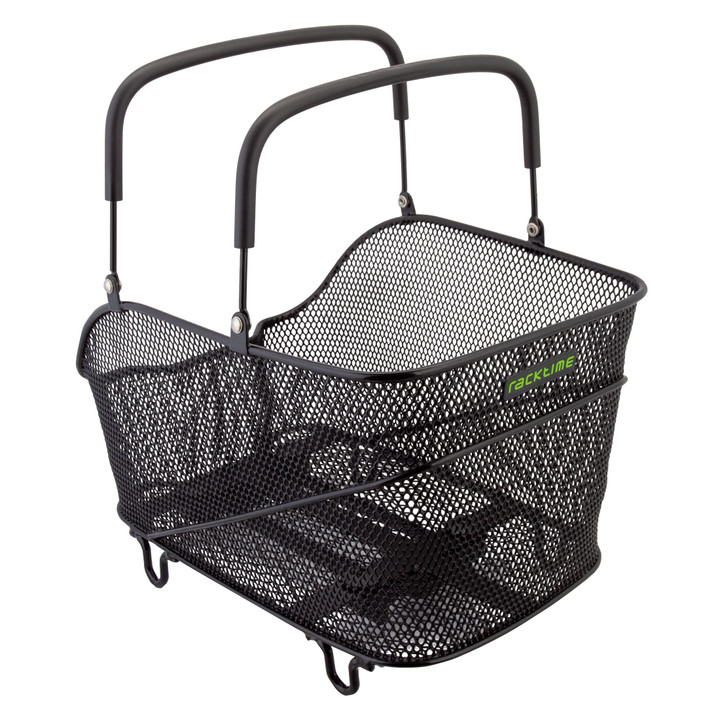 Racktime Baskit Trunk - Black, Compact, Adjustable Foam Handles 13012