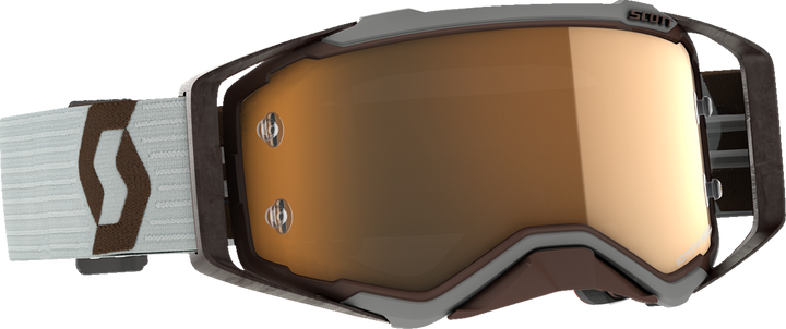 Scott Prospect Amplifier Goggle - Gray/Brown - Gold Chrome Works Lens 285536-7430324