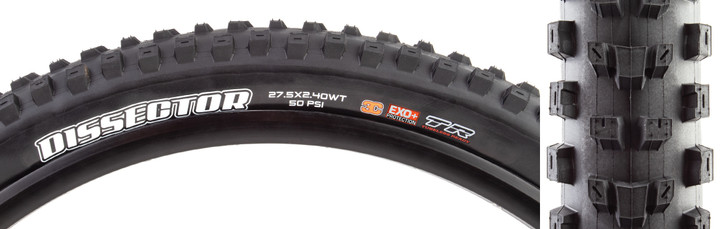 Maxxis Dissector 27.5x2.4 Tubeless Mountain Bike Tire - 3C Maxx Terra, EXO+ Protection TB00259900