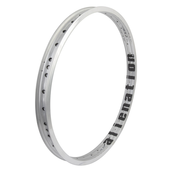Alienation Felon 20in Tubeless BMX Rim - Polished Silver, Welded, Lightweight and Durable 471106