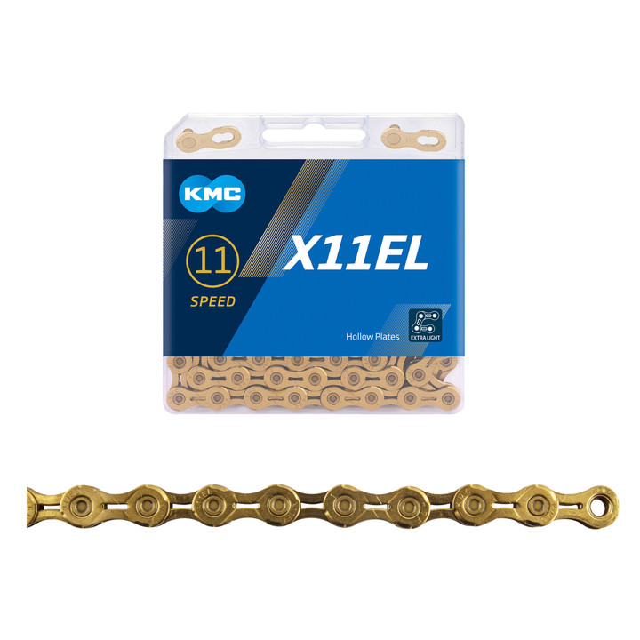 KMC X11EL Extra Light Gold 11-Speed Chain Diamond-Like Coating CN11184