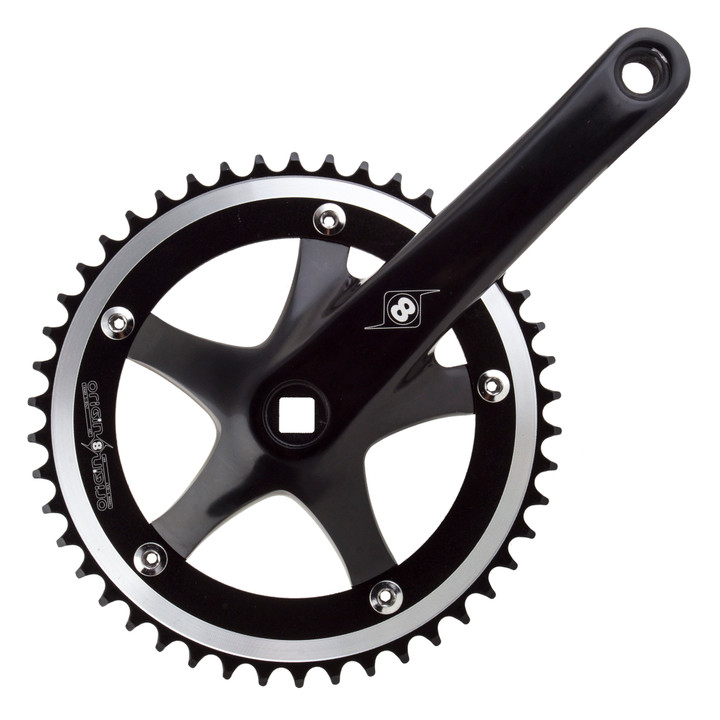 Origin8 Trackstar 170mm 46T Alloy Track Crankset - Lightweight, CNC Forged Design 22471
