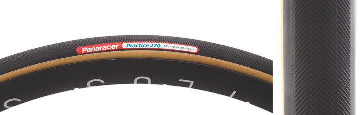 Panaracer Practice Tubular Tire 700x22.5 | Lightweight, Durable, Folding LP-27PT-P-B-RV42