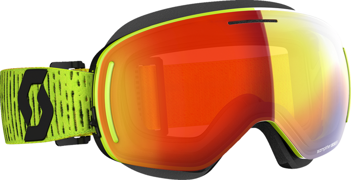 Scott Lcg Evo Snow Cross Goggle - Yellow - Enhancer Red Chrome Lens 272845-0005312