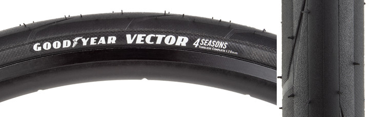 Goodyear Vector 4Seasons 700x28 Tubeless Tire - Puncture-Resistant, All-Weather Traction GR.012.28.622.V003.R
