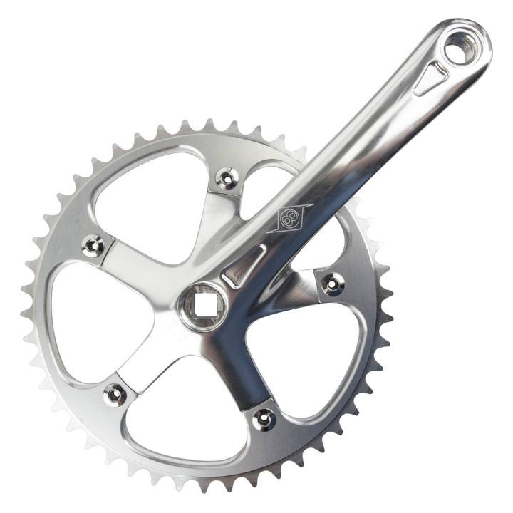 Origin8 Aluminum 46T Track/SS Crankset 175mm, JIS Square Taper 210493