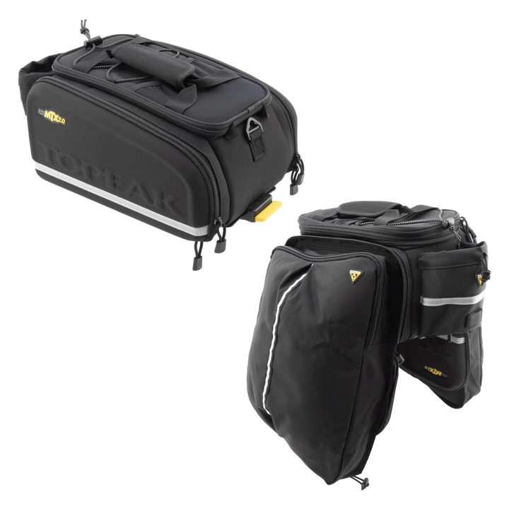 Topeak MTX 2.0 Trunk Bag EXP - Water-Resistant 16.5L Bike Cargo Storage TT9647B2