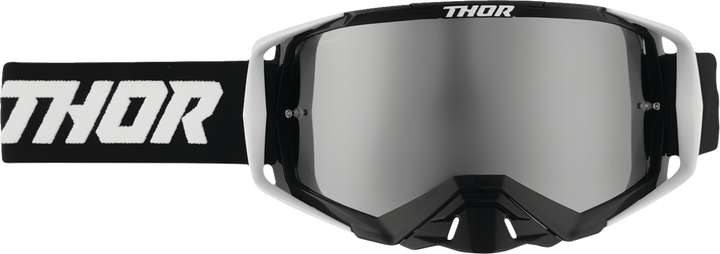 Thor Activate Goggle - Flite - Black - Silver Mirror Lens 2601-3702
