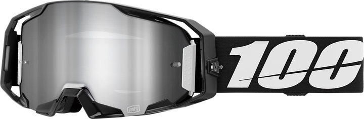 100% Armatic Goggle - Black - Silver Flash Mirror Lens 50060-00001