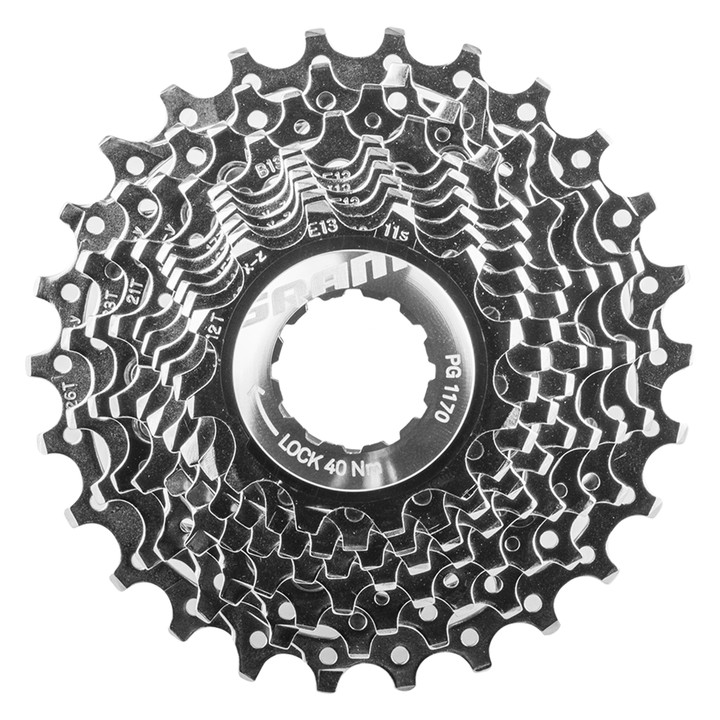 SRAM Force22 PG-1170 11-Speed 11-28T Steel Cassette Aluminum Lockring 00.2418.042.002