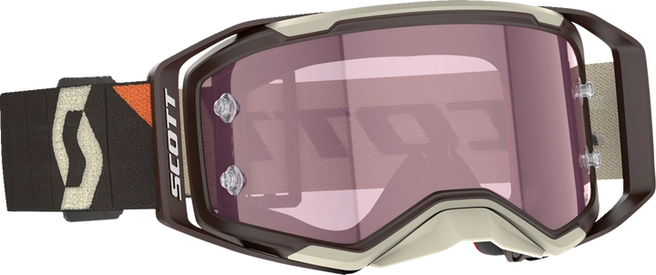 Scott Prospect 2.0 Amp Goggle - Deep Brown/Beige - Rose Lens 421469-7699352