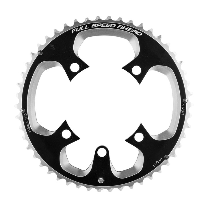 FSA SL-K 50T 110mm 5-Bolt Aluminum Chainring - CNC Machined, Lightweight Road Performance 371-0250