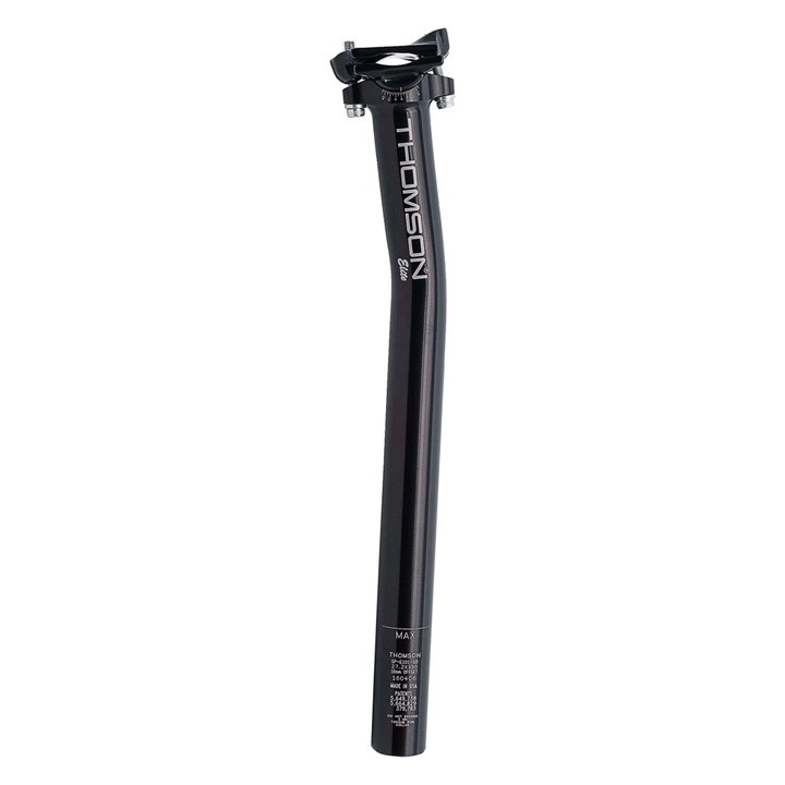 Thomson Elite Setback Aluminum Seatpost 31.6mm | 7 Drop, Machined U.S.A. SP-E109SB-BK