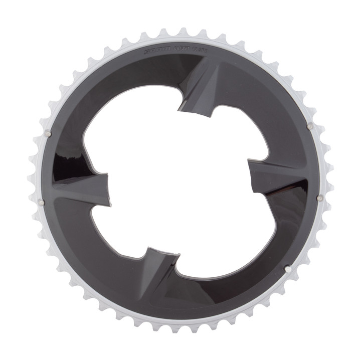 SRAM Rival 48T Outer Chainring 107mm 12-Speed Aluminum Black 00.6218.029.000