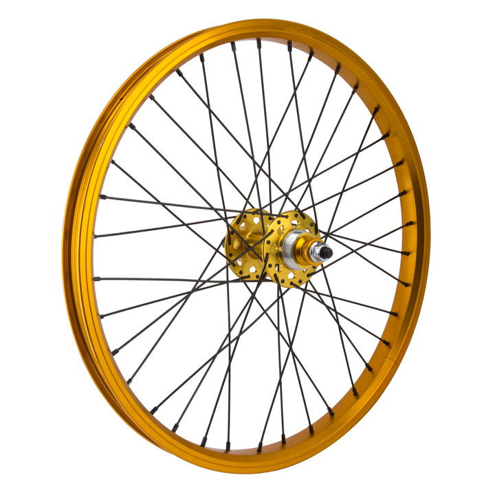 SE Bikes J24SG 20" Rear Wheel - Gold Clincher Rim, Sealed Hub 640511