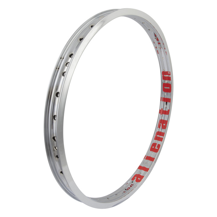 Alienation Felon 20in Chrome BMX Tubeless Rim - Double Wall, Welded Joint, 36-Hole Spokes 471105
