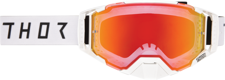 Thor Ascend Ltd Goggle - Synth - White - Lemon/Red-Orange Mirror Lens 2601-4025