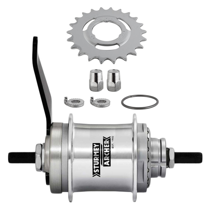 Sturmey Archer 2-Speed Kick Shift Aluminum Hub Kit for Bikes HKK2CQ.TASS.000.BX