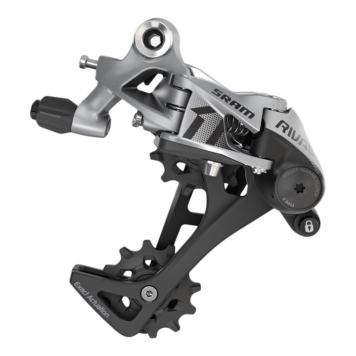 SRAM Rival 1 Rear Derailleur - 11-Speed, Long Cage, Black/Silver 00.7518.113.001