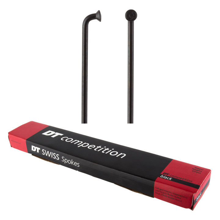 DT Swiss Competition Spoke 2.0mm 1.8mm 2.0mm 274mm J-bend Black Box of 100 SCO020274S0100
