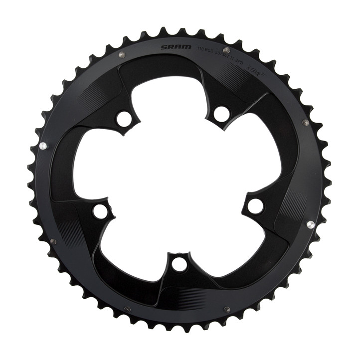SRAM Force 22 50T Aluminum Chainring - 11-Speed, Black, 110 BCD 11.6218.010.001
