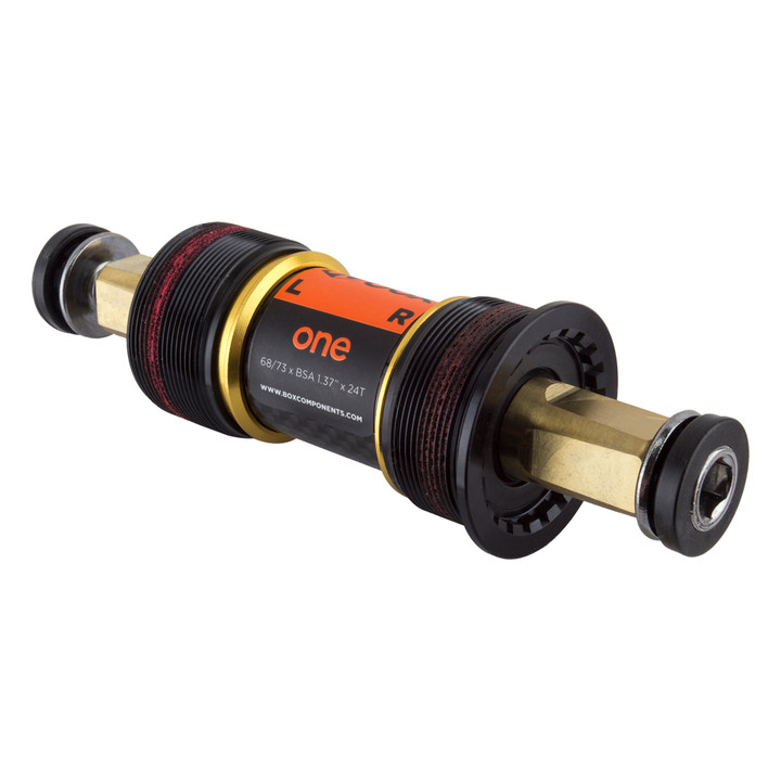 Box One TI Square-Taper BSA Bottom Bracket - Light, Durable, CNC Machined BX-BB13TI113-GD