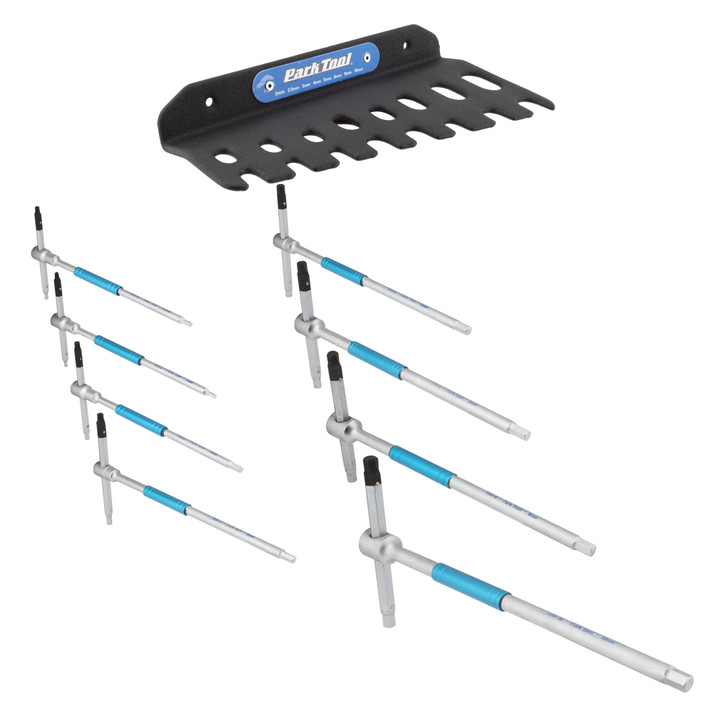 Park Tool THH-1 Sliding T-Handle Alloy Steel Hex Wrench Set, 2-10mm Included THH-1