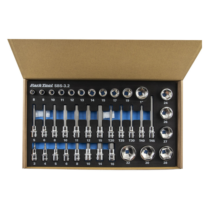 Park Tool SBS-3.2 37-Piece Bike Repair Socket and Hex Bit Set SBS-3.1