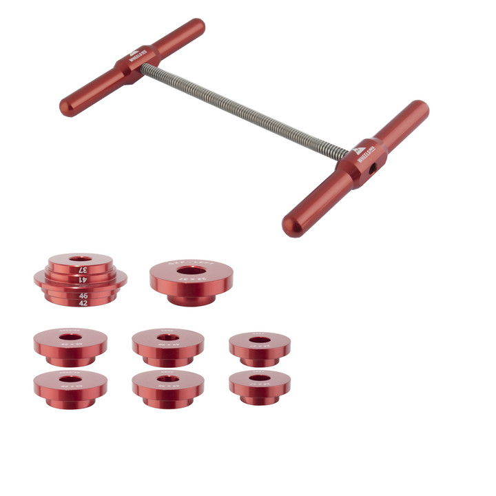Wheels Manufacturing Red Bottom Bracket Press Kit | CNC Aluminum Precision Tool BP0006
