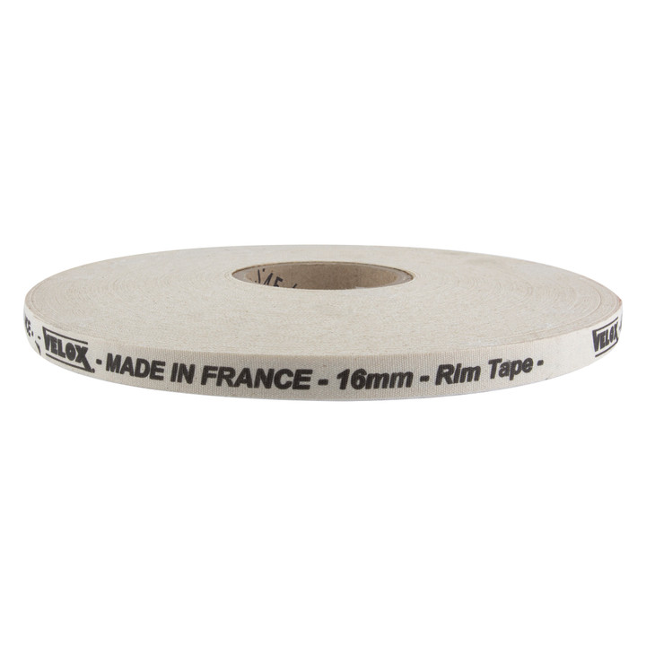 Velox Universal Cotton Rim Tape 16mm x 100m Roll | Durable Adhesive Bicycle Wheel Tape for Road and MTB Repairs F160V00