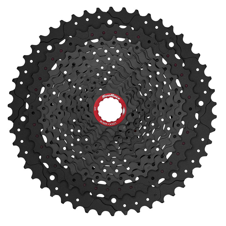 SunRace MZ91X 12-Speed XD Cassette 10-50t Black Chrome for Wide Ratio Cycling CSMZ91X.WT5R.OS0.BX