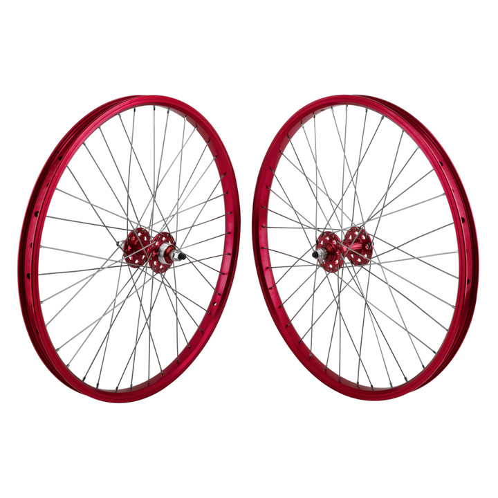 SE Bikes J24SG 24-Inch Wheelset Sealed Bearings and Red Components 4436