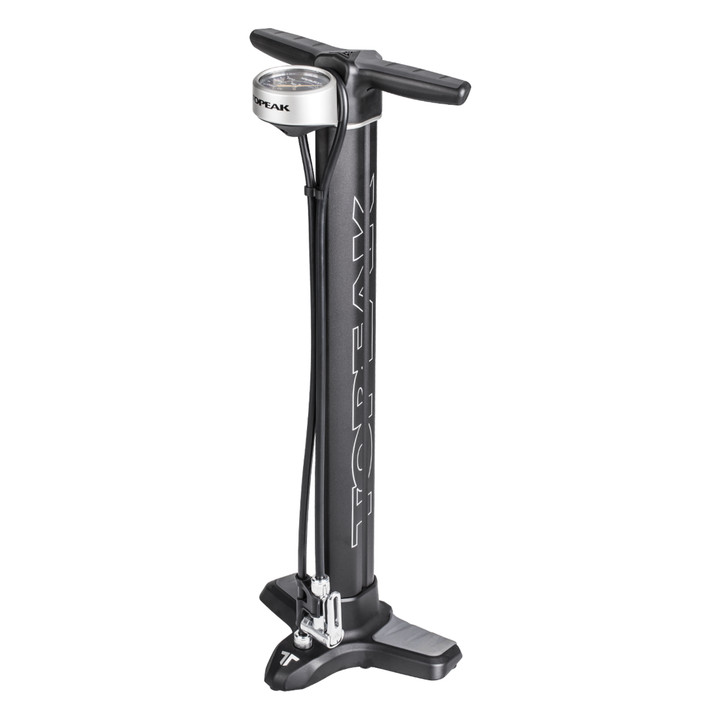 Topeak Joe Blow Twin Turbo Floor Pump - 200 PSI High-Pressure and Volume TJB-TT1