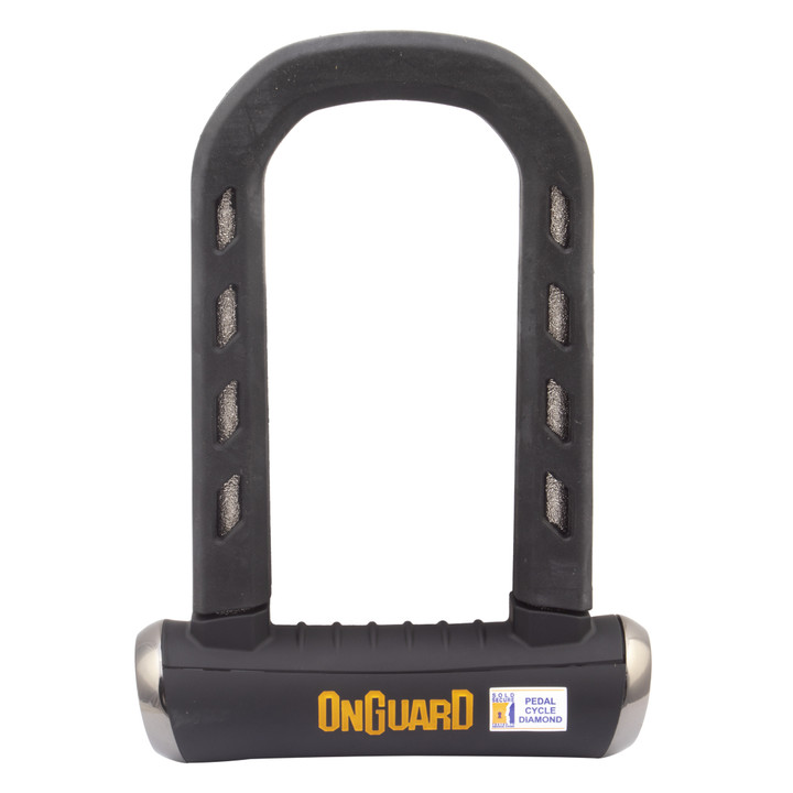 Onguard RockSolid 8590 Bike Lock - Heavy-Duty 15mm Hardened Steel, Angle-Grinder Resistant, High Security 4-Point Locking 8590