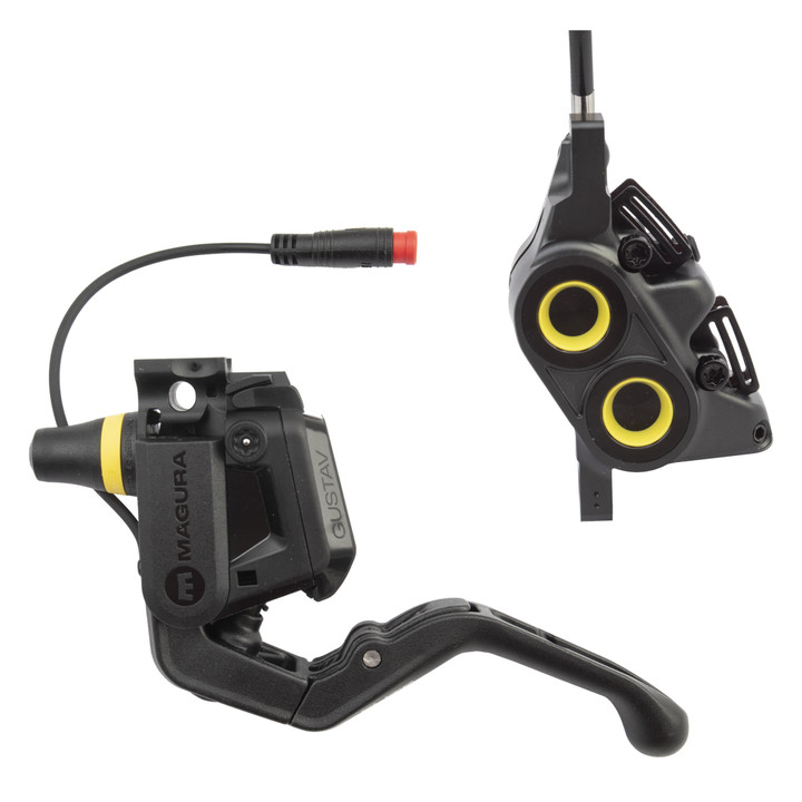 Magura Gustav Elite MTB Hydraulic Disc Brake - Oversized Pistons, Post Mount, Mineral Oil, Black 2703306