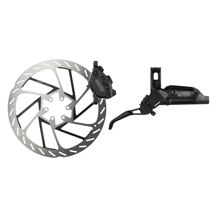 SRAM Maven Silver 4-Piston Disc Brake | Aluminum Lever, Post Mount 00.5018.258.001